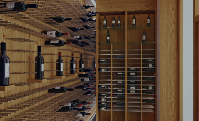 peg wine rack system